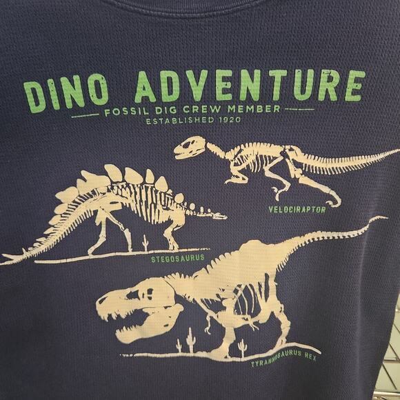 Carter's Dinosaurs Thermal Long Sleeve Shirt Blue
Autumn Graphic Tee Boys Size 6 - Picture 3 of 4